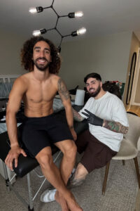 Marc Cucurella tattooing